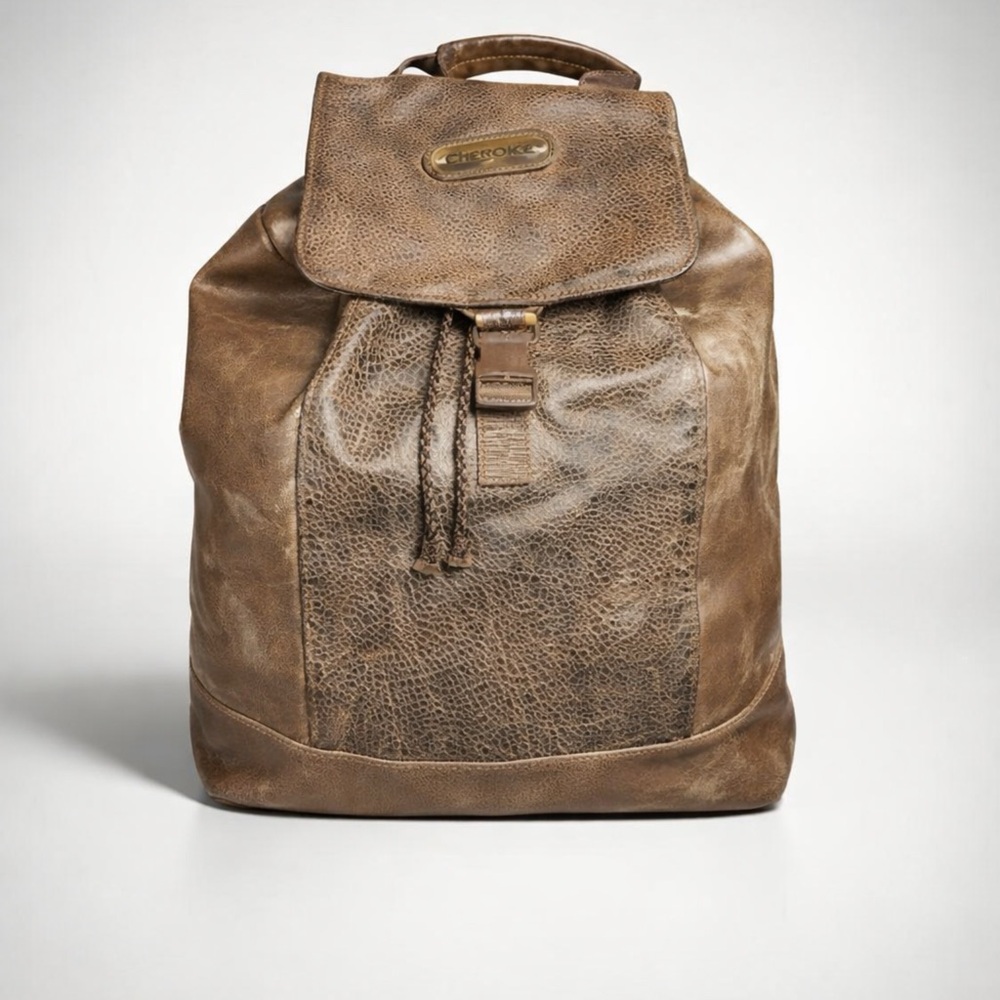 Cherokee Brand - Vintage - Distressed Brown Backpack